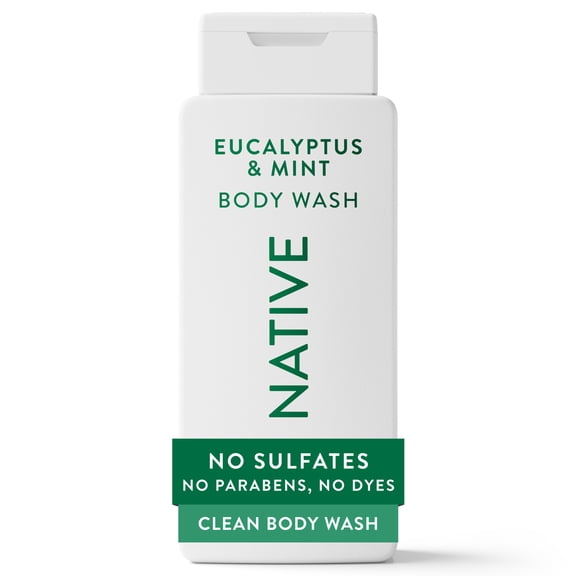 Native Body Wash, Eucalypts & Mint, Sulfate Free, for Women & Men, 18 fl oz