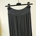 thumbnail image 5 of Skirts for Women Midi Length Butterfly Summer Boho Skirt Women's Solid Color Drawstring Elastic Waist Long Skirt Gray Xl, 5 of 6