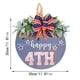 thumbnail image 3 of Independence Day Welcome Door, 4th Of July Wooden Sign Plaque Door Wall Hanging Decorations, Fourth Of July Independence Day Memorial Day Party Decorations, 3 of 6