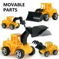 thumbnail image 5 of MMolecule Children's Toys Vehicle Sliding Inertias Excavator Mini Engineering Education, 5 of 6