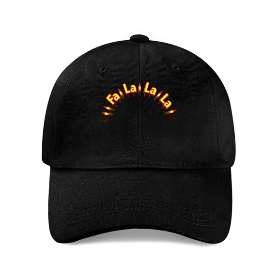 LNFAUEAPRINT Christmas Lights Fa La La Baseball Cap, Cotton Twill Dad Hat