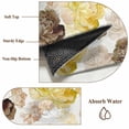thumbnail image 6 of Yellow Ombre Spring Floral Round Area Rug 3.3Ft Washable Circle Rugs for Dining Room Table, Summer Botanical Flowers Non-Slip Carpet Floor Mats Indoor Outdoor Carpet Runner Aesthetic Home Decor, 6 of 8