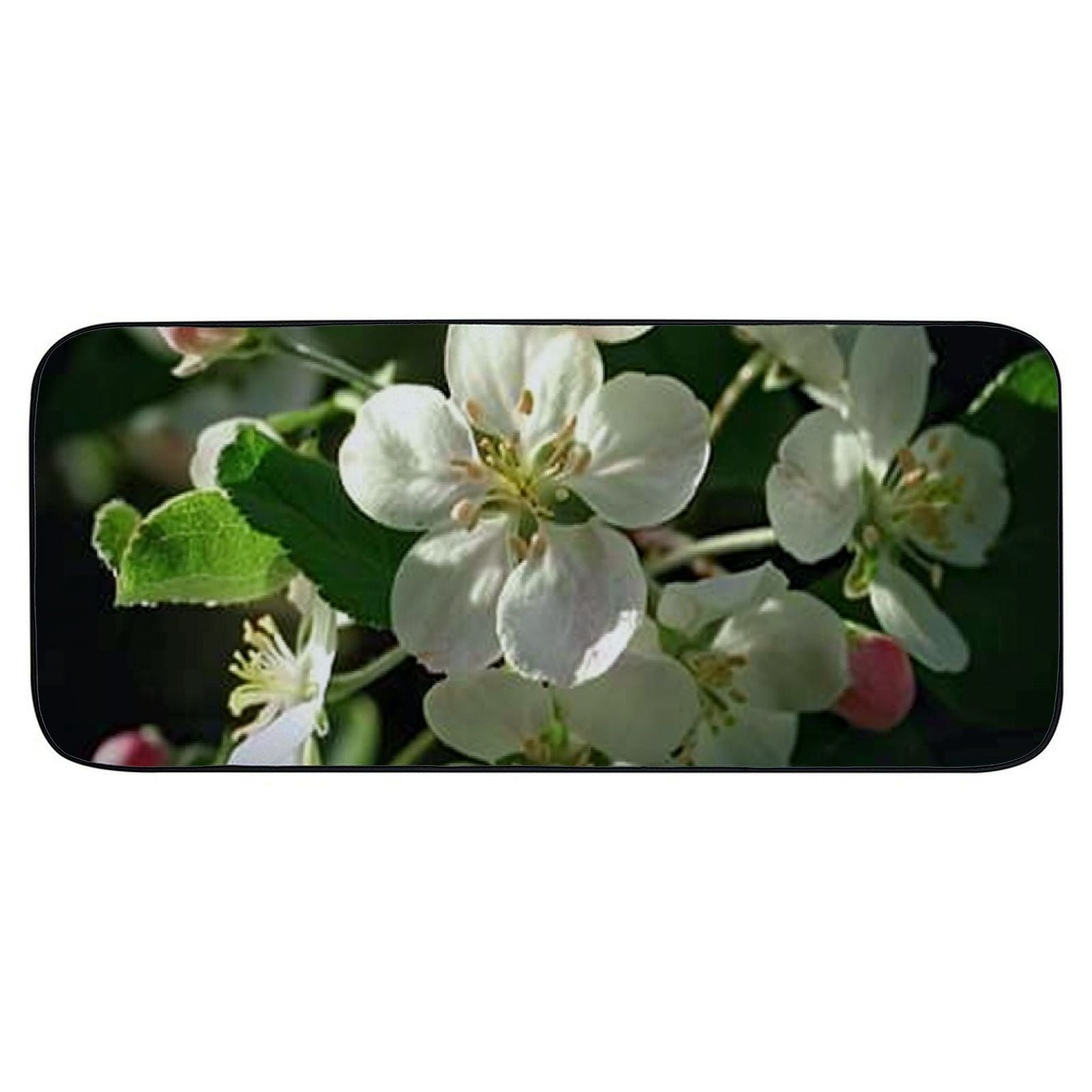 Qinduosi Decorative Door Mat, Door Mat with Non-Slip Rubber Backing, Easy Cleaning, Traps Dirt, for Entry, Patio, Garage - Apple Blossom Apple Spring Blossom Bloom 19.68*47.24 in