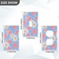 thumbnail image 7 of Yayeee Blank Wall Plate Cover 1-Gang 4.5"x2.7" Home Unused Decorative Outlet, Pink Daisy, 7 of 7