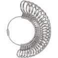 thumbnail image 1 of LAICAIW Ring Sizer Measurement Finger Ring Gauge Measurer/Mandrel Silver Finger Sizer Ruler Finger Sizing Tools US Sizes 1-13 (Metal) (Metal Ring Gauge), 1 of 6