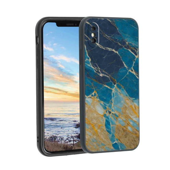 Marble-213 Phone Case, Degined for iPhone XS Case Men Women, Flexible Silicone Shockproof Case for iPhone XS