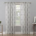 thumbnail image 1 of Mainstays Medallion Sheer Voile Window Curtains Panel Pair, 1 of 6