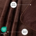 thumbnail image 3 of PetAmi Waterproof Dog Blanket For Small Medium Dogs, Pee Proof Pet Blanket for Couch Bed, Reversible Water Proof Blanket for Puppy Indoor Cat, Soft Dog Fleece Blankets Washable, 24x32 Brown, 3 of 8