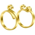 thumbnail image 4 of Golden Open Mouthed Male Single Alloy Rings Lucky Patterned Rings for Adults Knitting Enthusiasts Faster Knitting Yarn Guide Finger Holder, 4 of 5