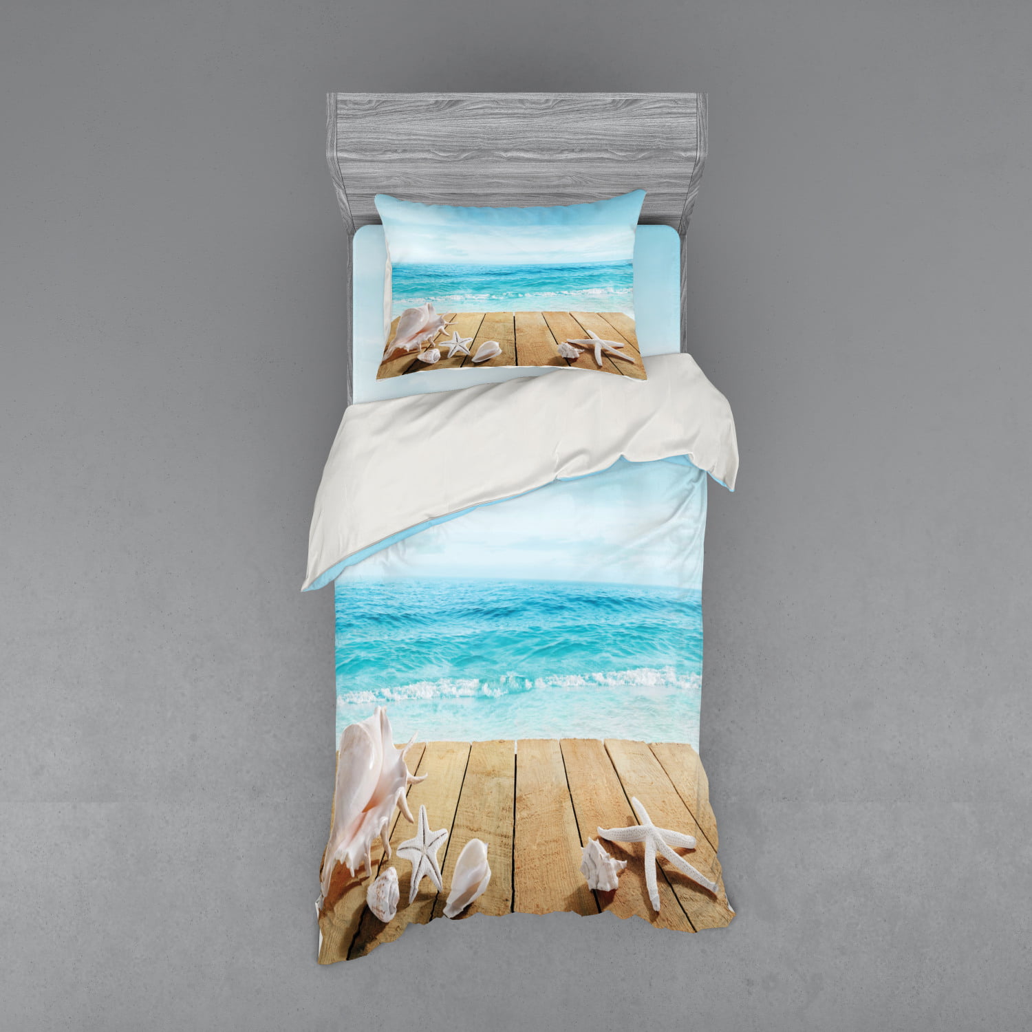 Seass Duvet Cover Set Wooden, What Size Is A Single Duvet Cover In Inches