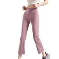 thumbnail image 5 of AINIYS High Waisted Relaxed Straight Leg Capris Pants for Women Commute Shopping Weekend Pink S, 5 of 9