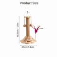 thumbnail image 2 of GS Vane Room Decoration Sisal 8 In Cat Tree with Hanging Balls & Feather Wand, Beige, 2 of 6