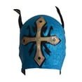 thumbnail image 2 of Mascara Semi profesional Luchador Deportes Martinez Azul con plata, 2 of 3