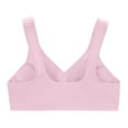 thumbnail image 5 of safuny Everyday Bra Open Front Bra Wireless Seamless Soft Comfort Daily Brassiere Underwear Smoothing Lingerie Size Women's No-Wire No Front Button No-Slip Clearance Purple M, 5 of 8