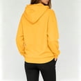 thumbnail image 5 of Zip Up Hoodie Women Lightweight Jacket Oversized Sweatshirt Solid Color Fall Clothes Long Sleeve Loose Fit Y2K Tops,Yellow L, 5 of 7