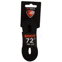 Sof Sole Flat Leather Raw Boot Lace Black 72 - Sof Sole