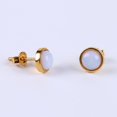 thumbnail image 1 of Women Gold Color Ear Piercing Stone Bead Onyx Black Crystal Earring, 1 of 6