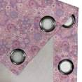 thumbnail image 5 of Ambesonne Bohemian Grommet Curtain, Flower Folklore, 50" x 54", Dried Rose Pink, 5 of 6