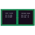thumbnail image 3 of Aarco Products ADC3672IG Illuminated 2-Door Directory Cabinet - Green, 3 of 3
