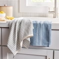 thumbnail image 2 of Better Homes & Gardens Blue Silver Waffle Kitchen Towel Set, 2-Pack, 2 of 5