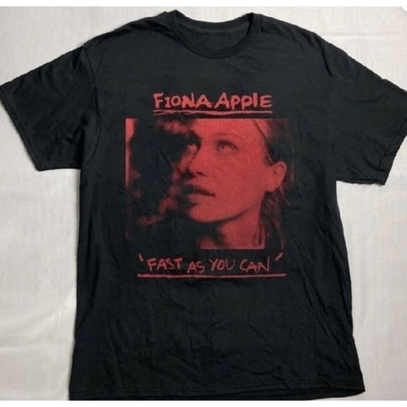 VINTAGE Fiona Apple Fast As You Can Unisex Black T Shirt S-3XL Q8348