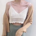 thumbnail image 5 of Retro Women Tank Tops Knitted Hook Stripe Hollow Out Irregular Crop Tops Slim Halter Shirt Vest, 5 of 5