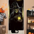thumbnail image 4 of Halloween Door Hanging Curtain Decor, Festive Party Scene Layout Porch Cloth, Spooky Hanging Doorway Tapestry for Entryway Porch Home Holiday Party Decoration, B, 4 of 5