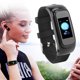 thumbnail image 1 of Pulsera de fitness ANGGREK 2 en 1 con auriculares y monitor deportivo, 1 of 8