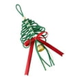thumbnail image 3 of Christmas Árbol Colgante Adorno Decorativo con Campana Elaborado a Mano en Cuerda Y Metal Apto para Decorar Árboles Paredes Ventanas Y para Regalar en Verde, 3 of 8