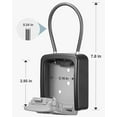 thumbnail image 7 of Sentryse Key Lock Box, Portable Combination Lockbox Wall-Mounted Key Storage Box, Resettable Code Safe Security Lock Box for Home, Office, Apartment, 7 of 7