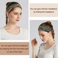 thumbnail image 4 of 6PCS Boho Headbands For Women Fashion Wide Headband Yoga Workout Head Bands Hair Accessories Band, 4 of 8