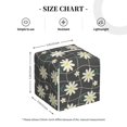 thumbnail image 2 of Honeii 's Daisies Flowers for Leather Square Tissue Box Cover Holder: A Stylish Organizer for Tabletops, Bathrooms, Cars & Offices, 2 of 5