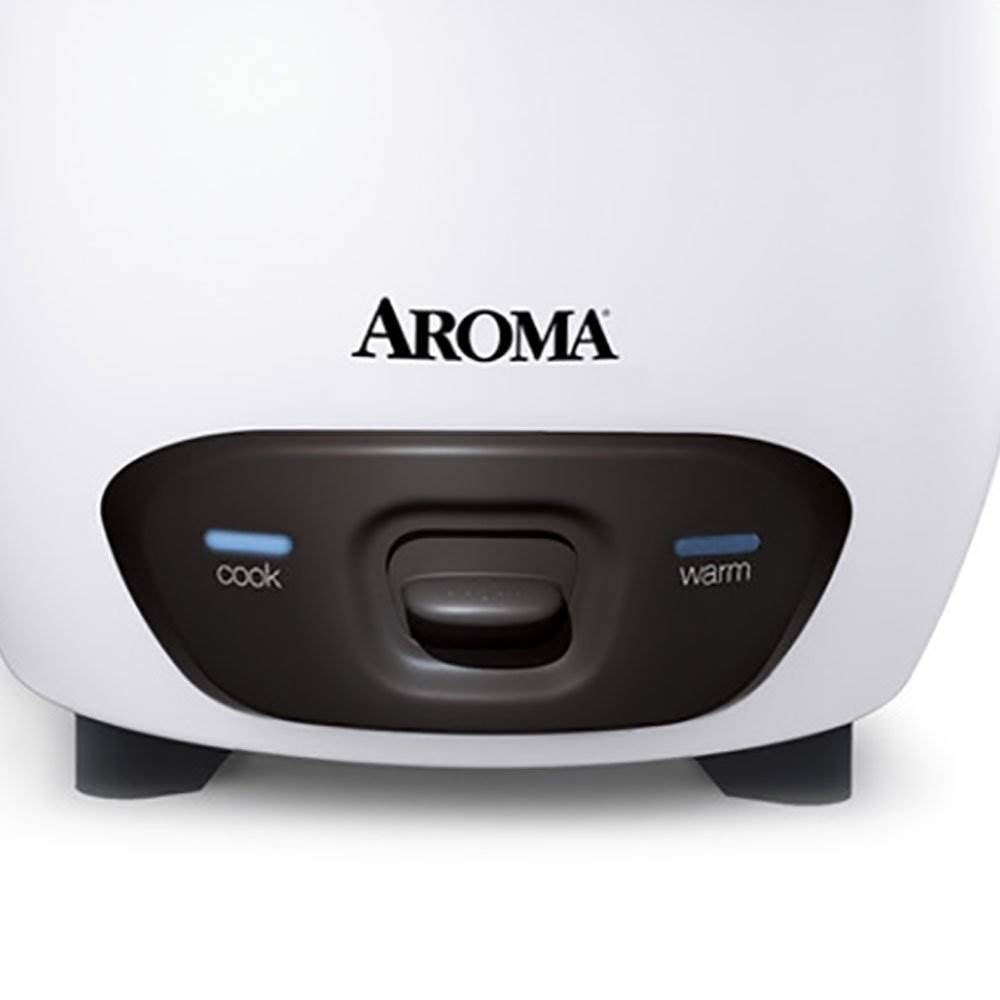 AROMA® 14-Cup (Cooked) / 3Qt. Rice & Grain Cooker, White, New, ARC-747G