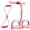 #Pink, variant on Multifunctional Foot Pedal Resistance Assistance, 6-Tube Resistance Band with Handles, Full Body Training Rope for Home Workouts