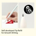 thumbnail image 4 of Kaco FIRST Gel Pens 6 Pieces with 12 Extra Refills, Cute Stationery Black Ink, 0.5 mm Fine Point, Aesthetic Cute Star Pens for Journaling, 4 of 7