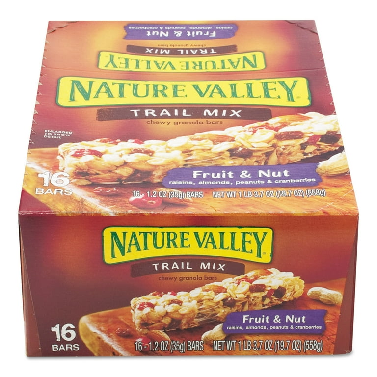 Granola Bars, Chewy Trail Mix Cereal, 1.2 oz Bar, 16/Box Granola Bars, Chewy Trail Mix Cereal, 1.2 oz Bar, 16/Box