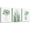3 Panels Green Plants Paintings, variant on farmhouse Wall Art painting for dining room bathroom Abstract Canvas art family Wall decor for Bedroom kitchen Wall Decoration Living Room decor art Green Leaf pictures Artwork for home walls 3 piece