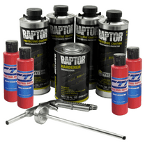 U-Pol Raptor Bedliner Kit Victory Red 4 Liters