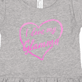 thumbnail image 4 of Inktastic I Love My Glamma in Pink Chalk Heart Girls Toddler Dress, 4 of 5