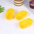 thumbnail image 4 of 2000pcs Mini Loaf Pan Liners Non-Stick Oval Cupcake Papers Disposable Muffin Wrappers Rectangle Bread Baking Trays for Weddings Birthdays(Yellow)$$Home Decor, Kitchen, & Other, 4 of 9