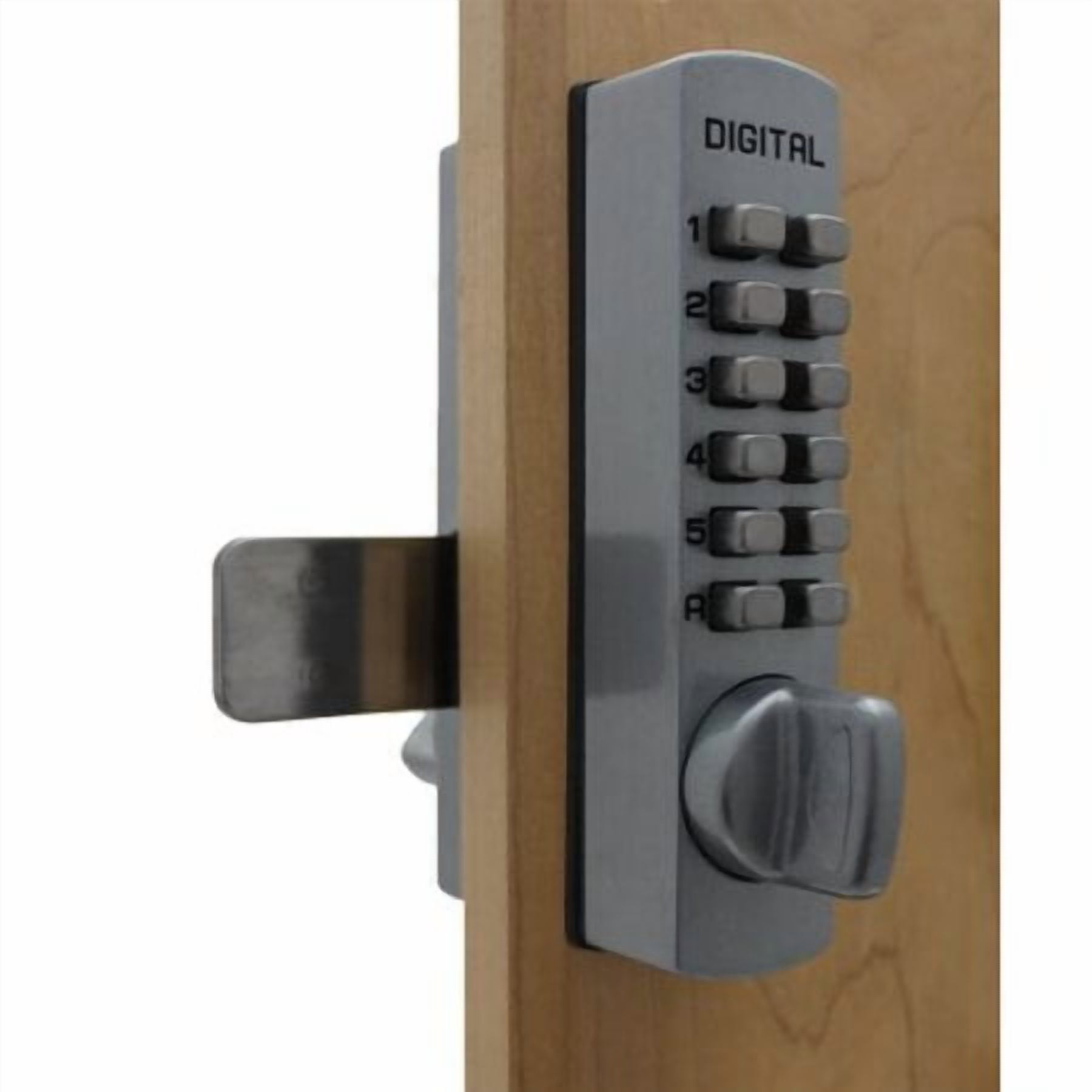LockeyUSA C-120-JB Keyless Low-Profile Surface Mount Deadbolt for Childproofing, Jet Black