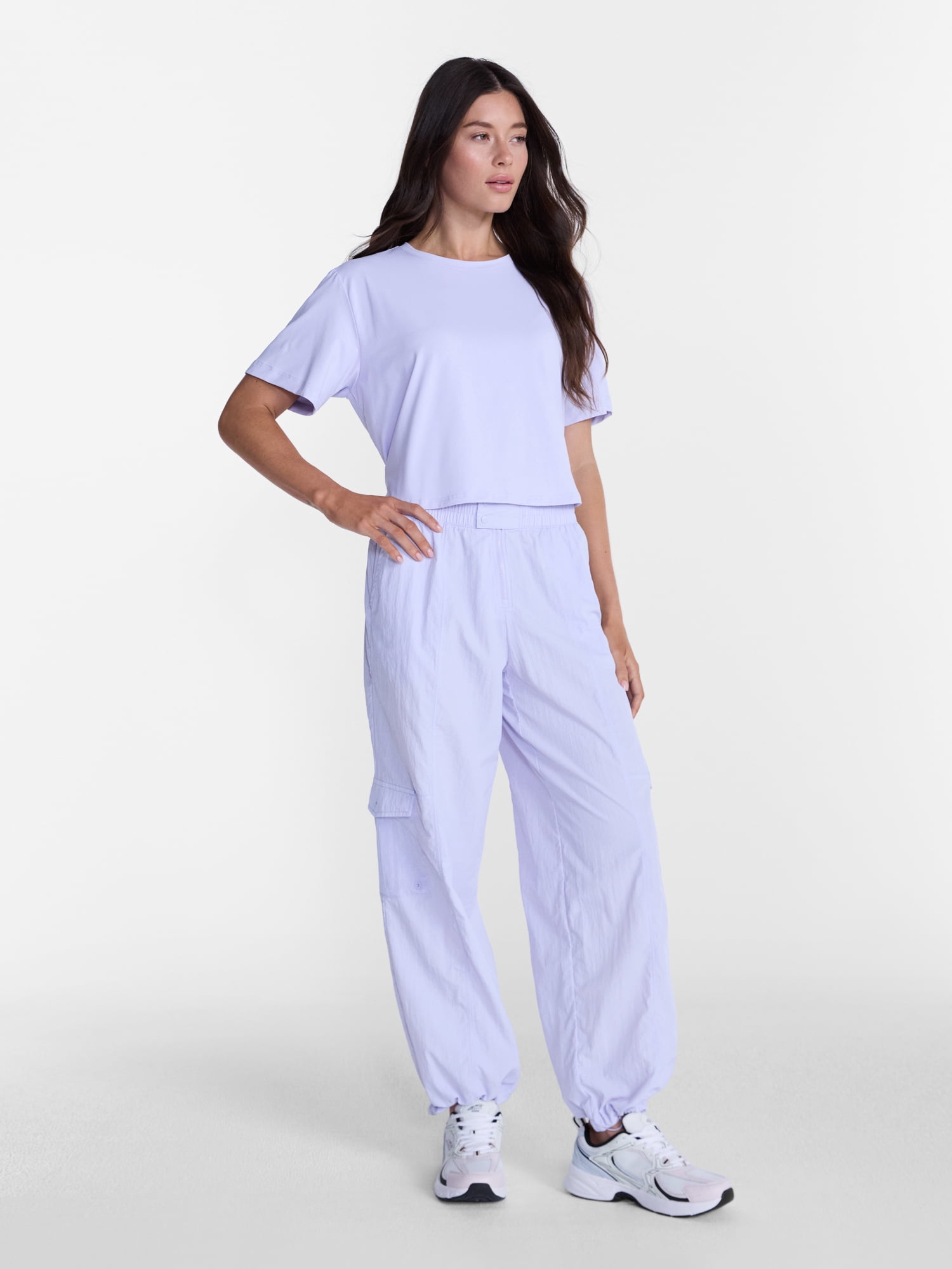 Avia Women's Cropped Boxy Tee with Short Sleeves, Sizes XS-XXXL