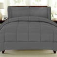thumbnail image 2 of Luxury 4 Piece Bed-In-A-Bag Down Alternative Comforter & Sheet Set, Twin, Gray By Sweet Home Collection, 2 of 5