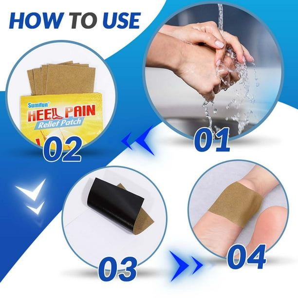 DPTALR Heel Pain Patch, Heel Pain, Plantar Fasciitis,Muscle Strain, Strains&bruises