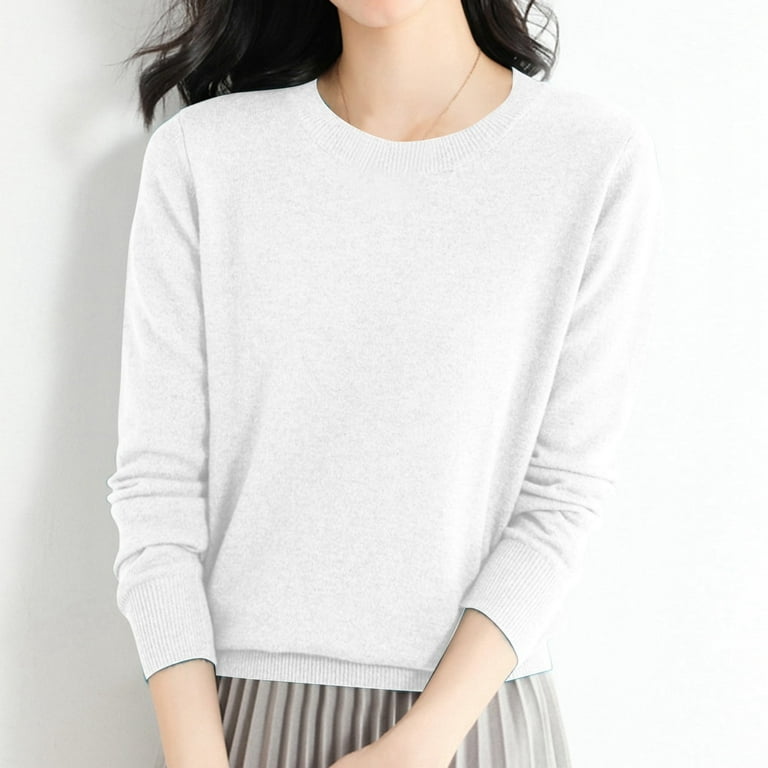 Petite crew neck sweaters discount