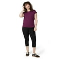 thumbnail image 5 of No nonsense Women's Cotton Capri, Black, Large, 5 of 5