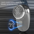 thumbnail image 4 of (Grey)Men Electric Shaver Digital Display Waterproof Rechargeable Mini Travel Rotary Razor Portable Hair, 4 of 5