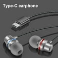 thumbnail image 6 of Xinyolin YT1 Wired Earbuds In-ear Heavy Bass Metal Type-C Wire Control Music Earphones for Gaming, 6 of 8