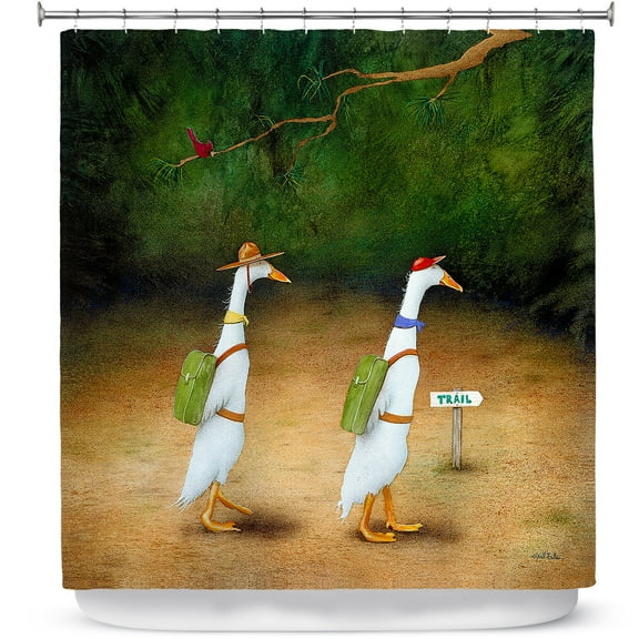 Shower Curtains 70" x 84" from DiaNoche Designs by Will Bullas - Backquackers