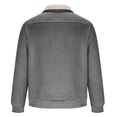 thumbnail image 5 of YUGYXL Men's Western Fleece Jackets Sweatshirts Vintage Quarter Zip Pullover Western Casual Long Sleeve Country Sweatshirt Gray XXXL, 5 of 5